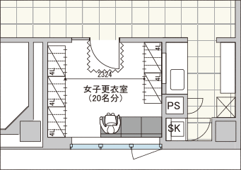 Pattern 2 (Changing room type)